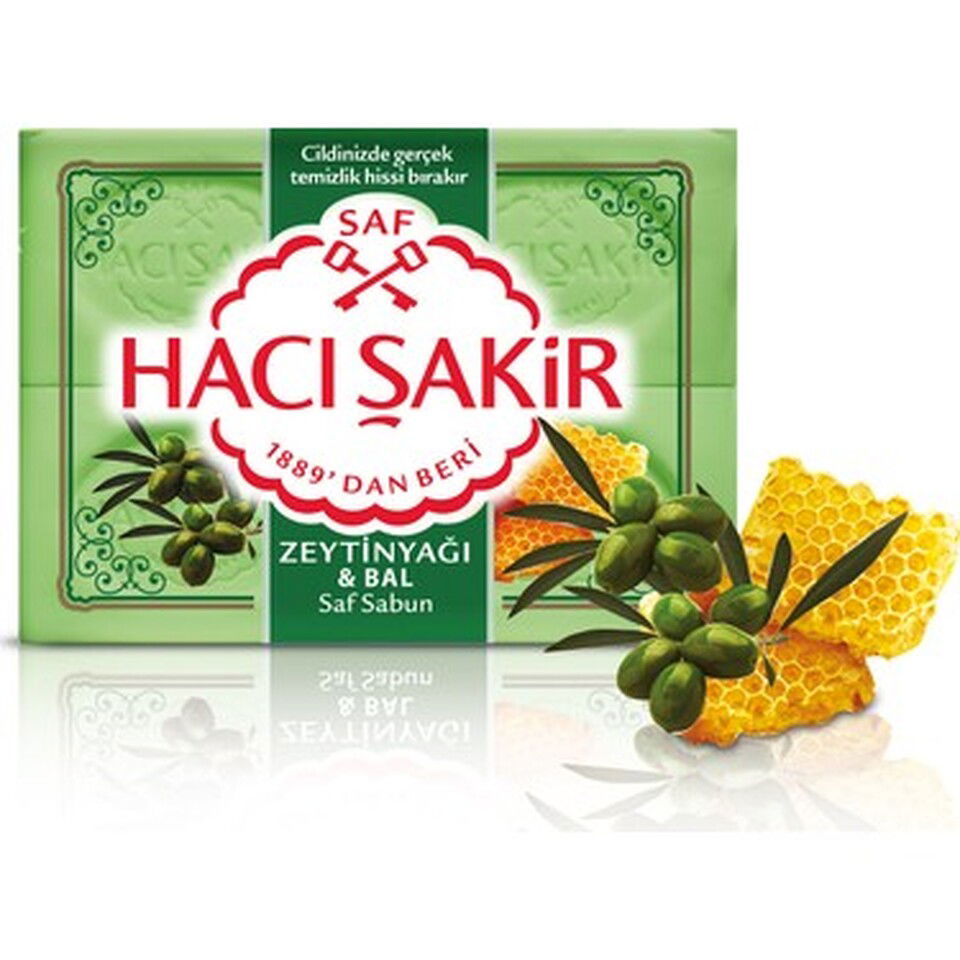 HACI ŞAKİR BANYO SABUNU 4*150 GR-ZEYTİNYAĞ & BAL